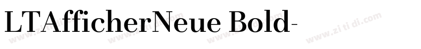 LTAfficherNeue Bold字体转换
